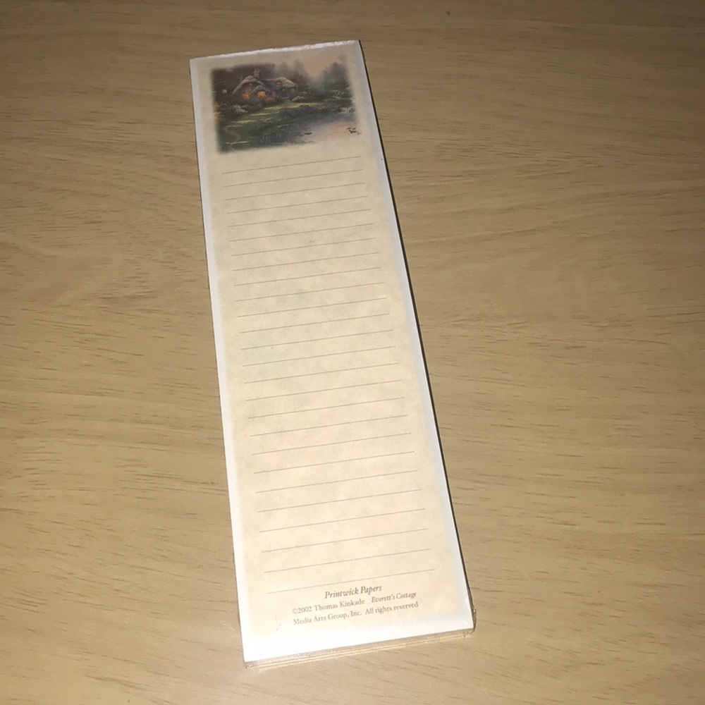 NWT Thomas Kinkade Notepad